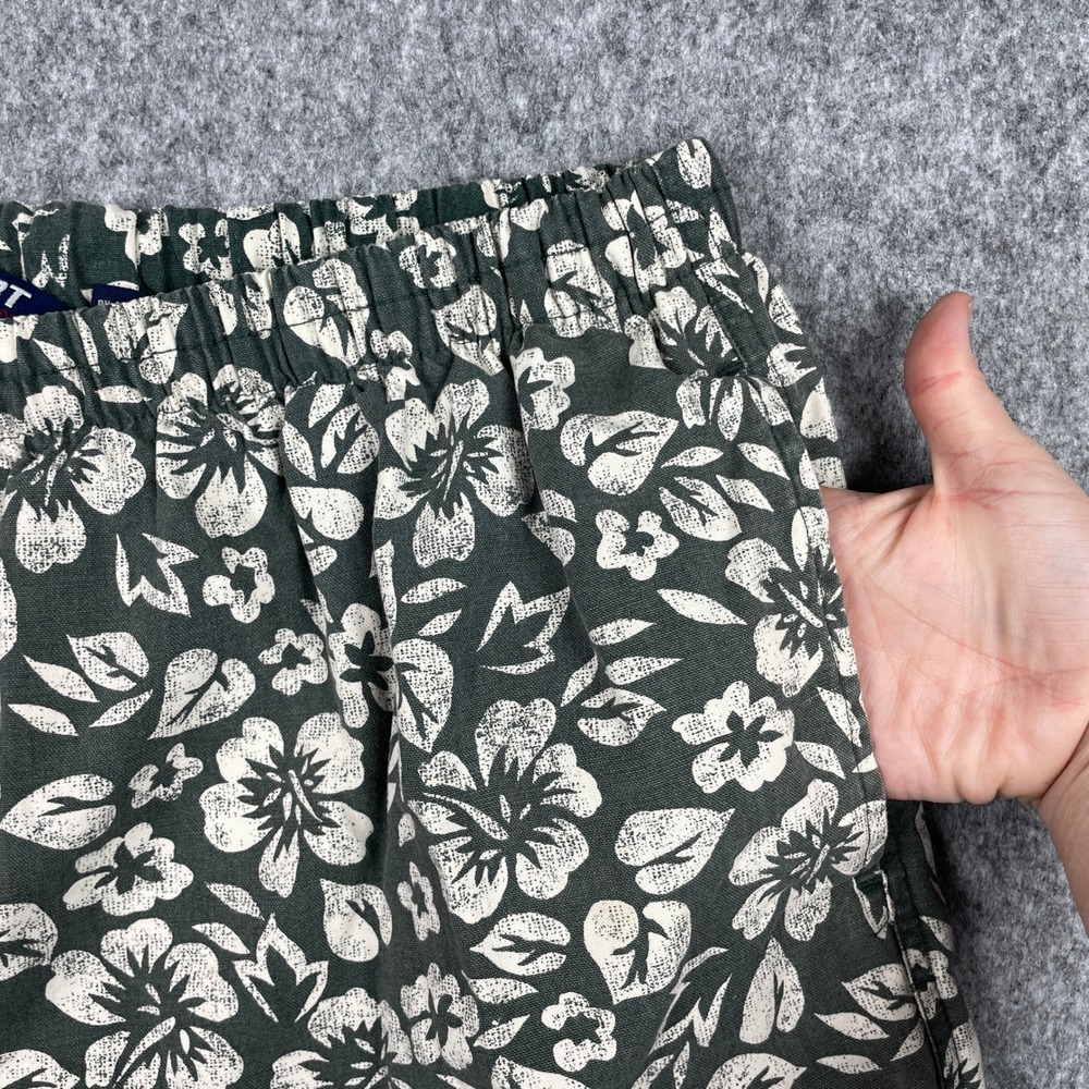Vintage Polo Sport Swim Trunks Mens XL Green Floral Hibiscus Mesh Lined Shorts - Picture 7 of 12